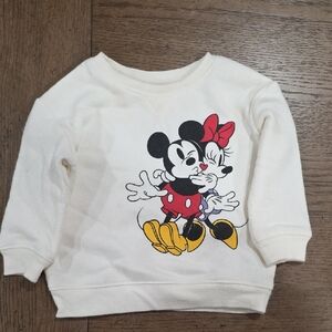 Disney Cream Sweatshirt with Mickey and Minnie